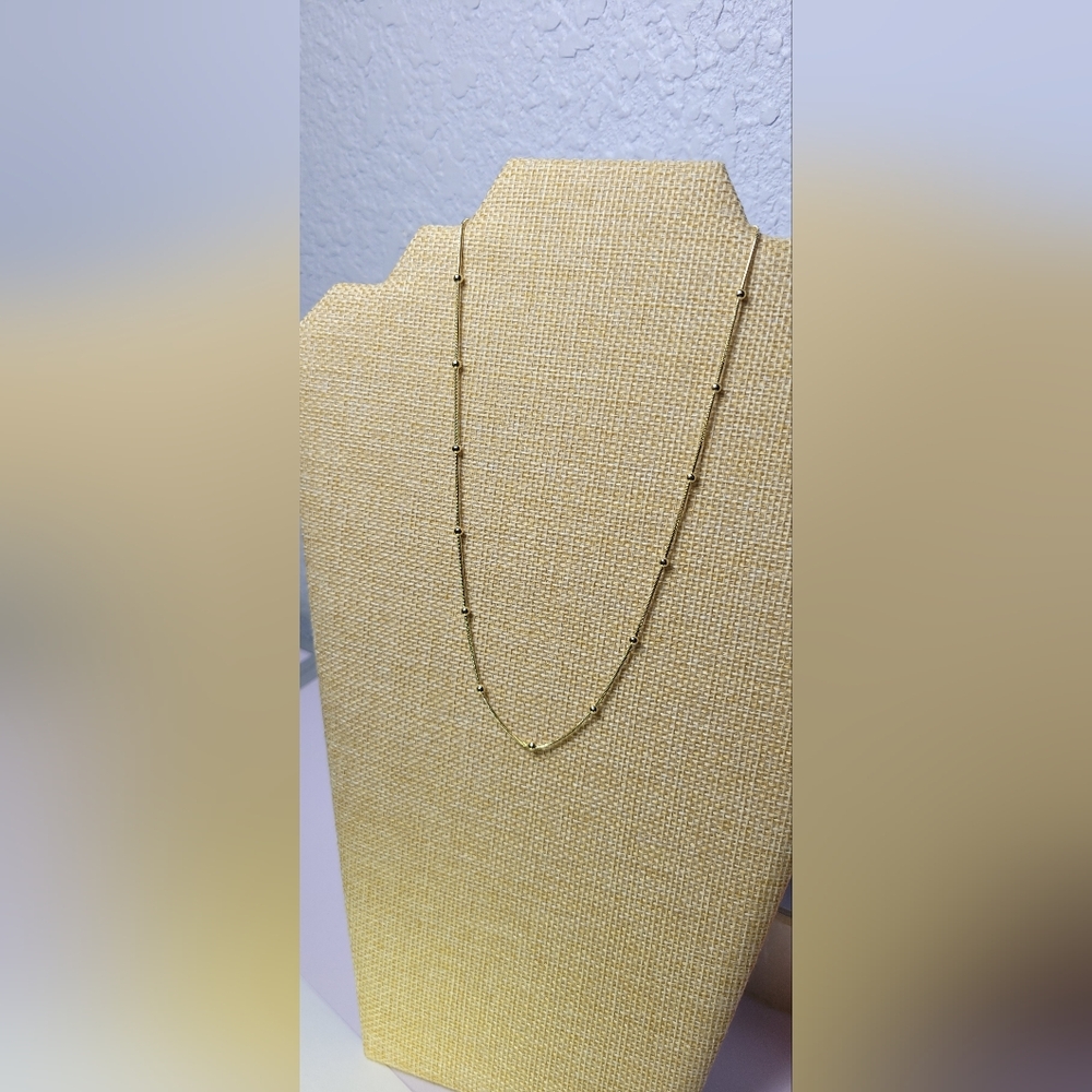 Delicate Gold  Filled Beaded Necklace
